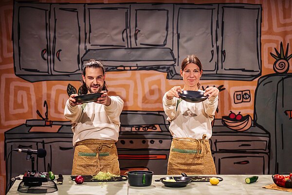 Fetter Fisch mit Demokratissimo im Kreativ-Haus