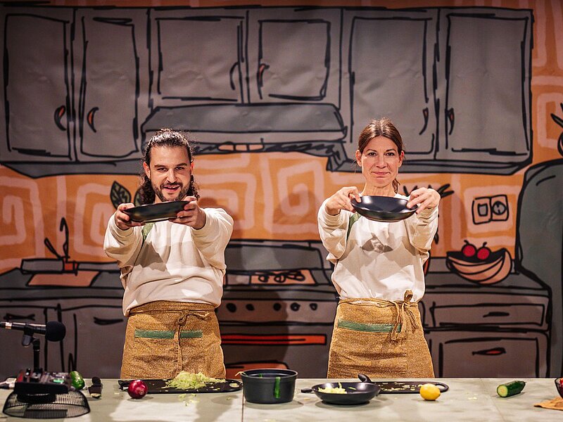 Fetter Fisch mit Demokratissimo im Kreativ-Haus