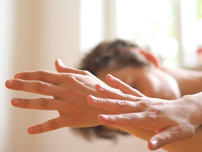 sich berührende Hände