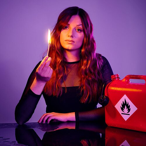 Kabarettistin Lara Ermer im Kreativ-Haus