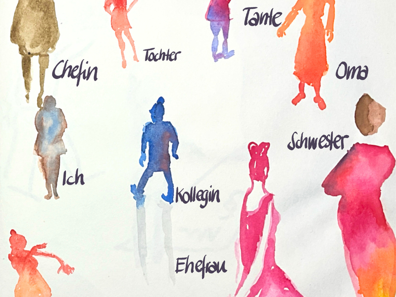 gezeichnete Menschen