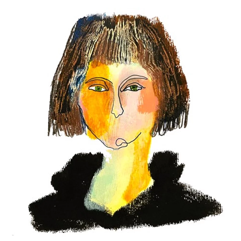 Illustration Lena Skaya im Selbstportrait