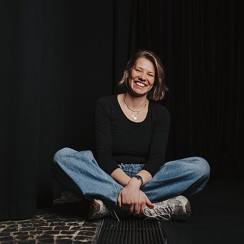 Portrait Lynn Albert-Efsing Mitarbeitende und Dozentin im Kreativ-Haus