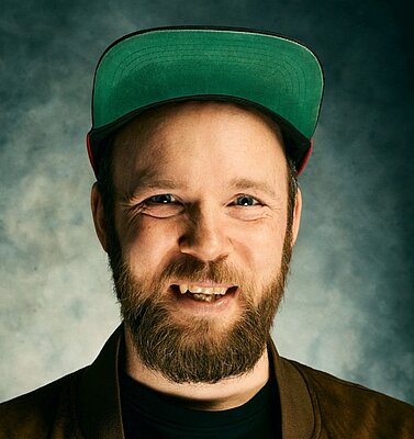 Portrait des Künstlers Quichotte